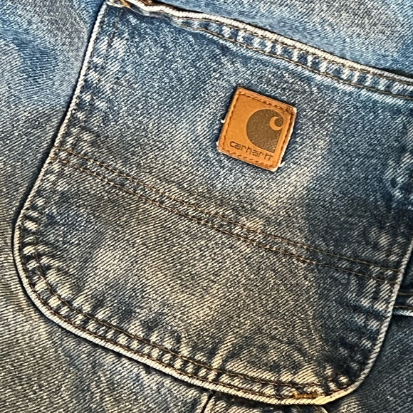 Carhartt Fleece lined distressed carpenter jeans - Picture 2 of 7